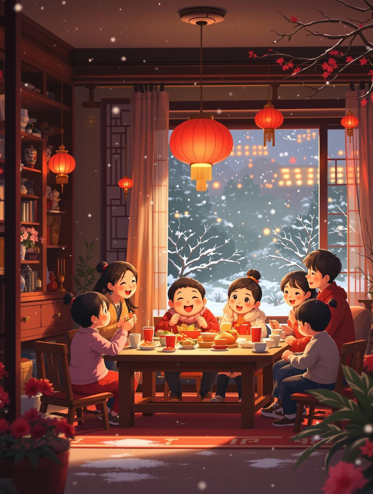 AI漫改短剧 - 过年回家